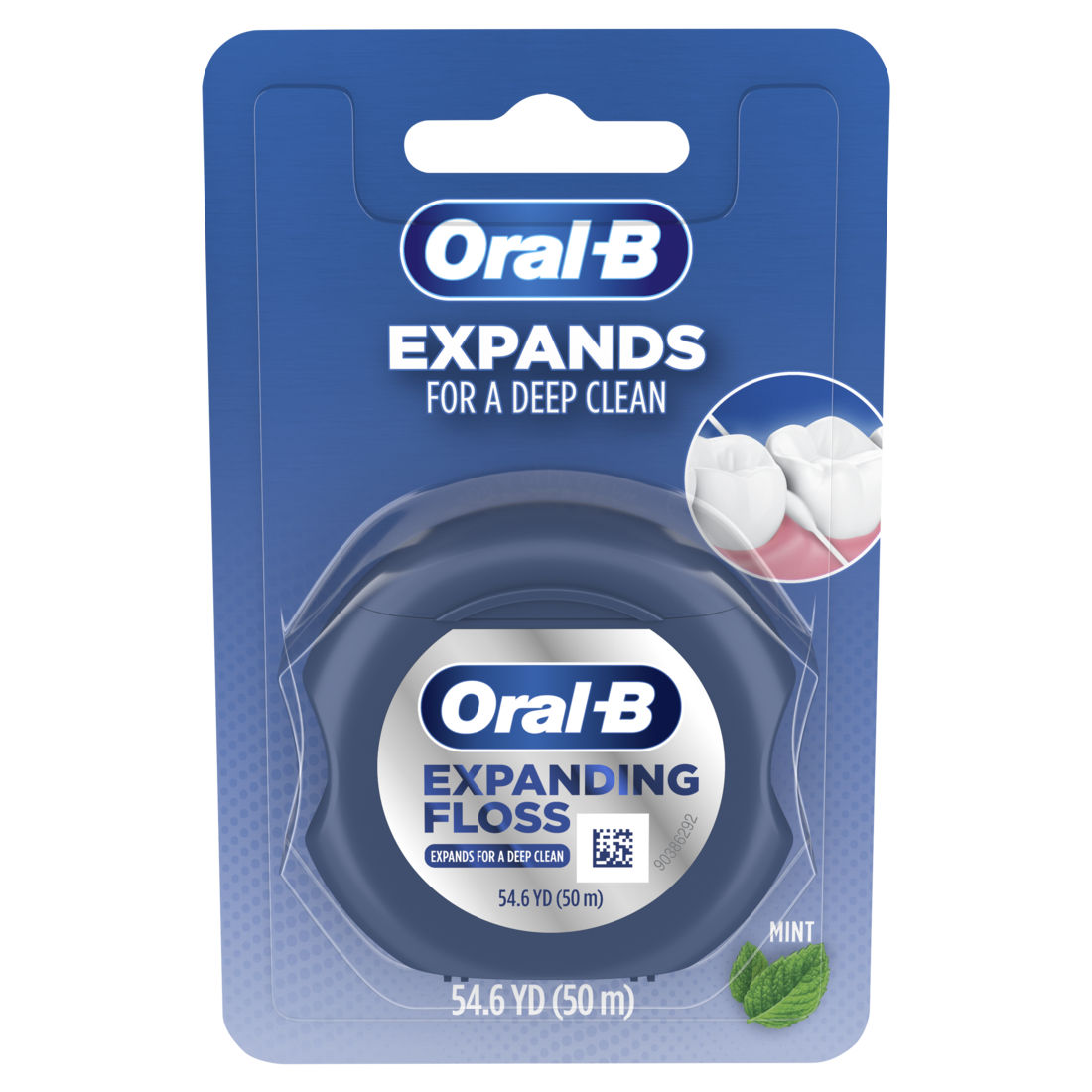 Oral-B Expandable Dental Floss Mint Expands For A Deep Clean 50m/54.6yd - 1ct/48pk