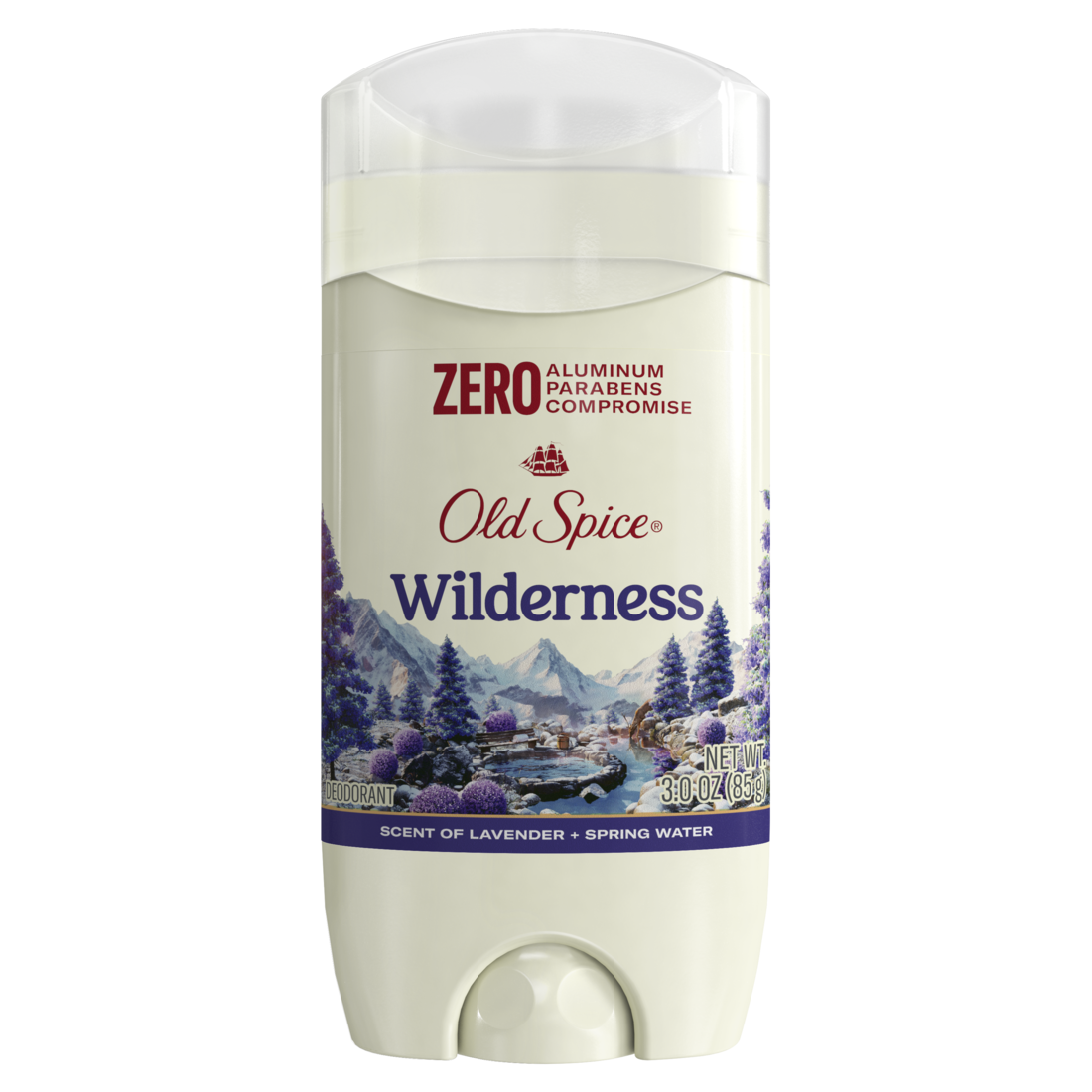 Old Spice Men's Deodorant Aluminum-Free Wilderness With Lavender 24/7 Lasting Freshness - 3oz/12pk