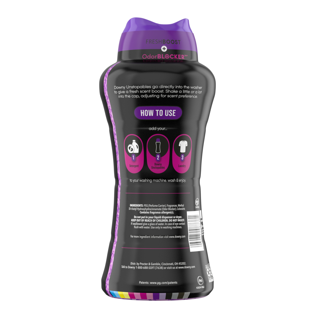 Downy Unstopables In Wash Scent Booster Beads Lush Scent Laundry Beads For Odor Protection Downy Scent Booster Beads Laundry Scent Boosters - 24oz/4pk