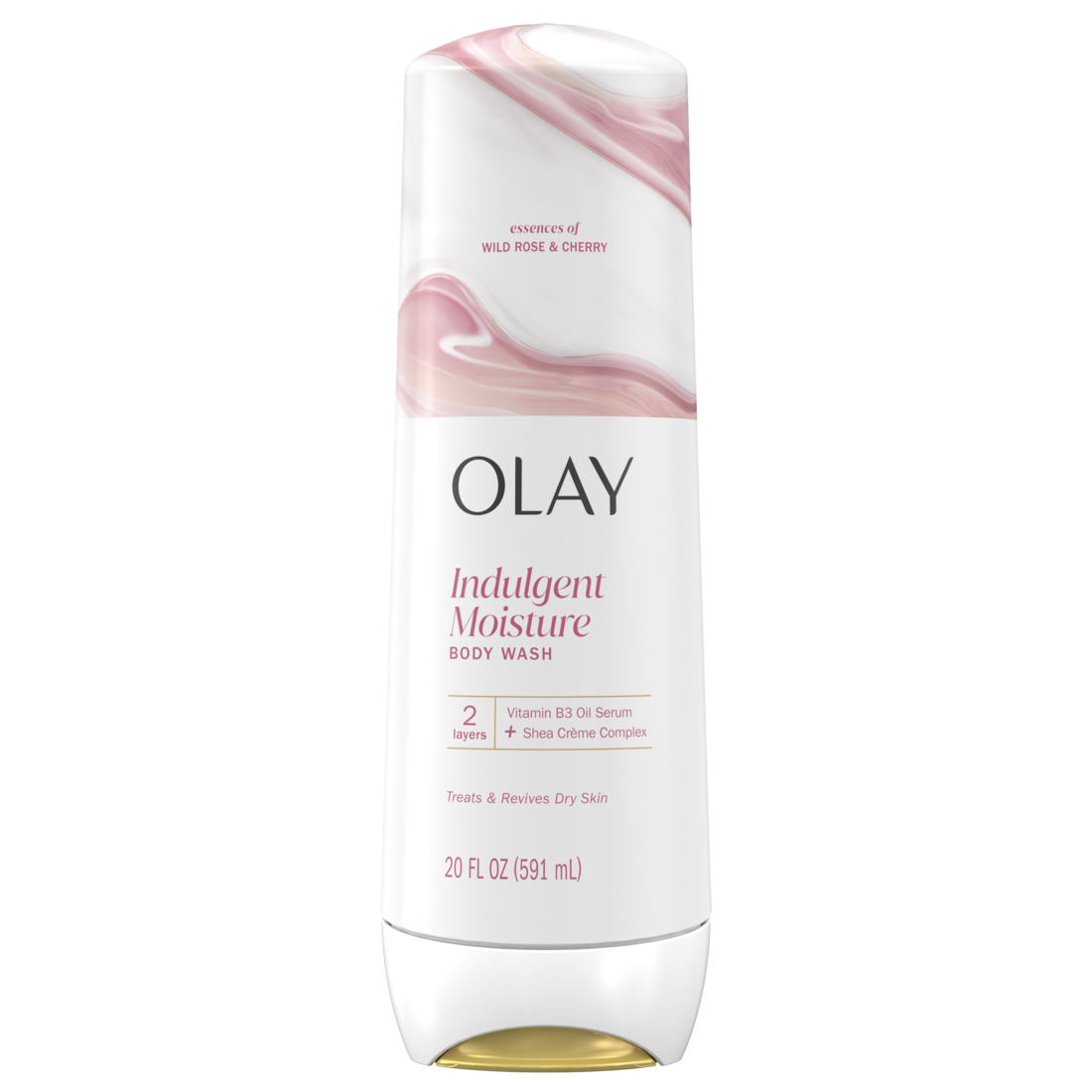 Olay Indulgent Moisture Body Wash Infused With Vitamin B3 Notes Of Rose And Cherry Creme - 20oz/4pk