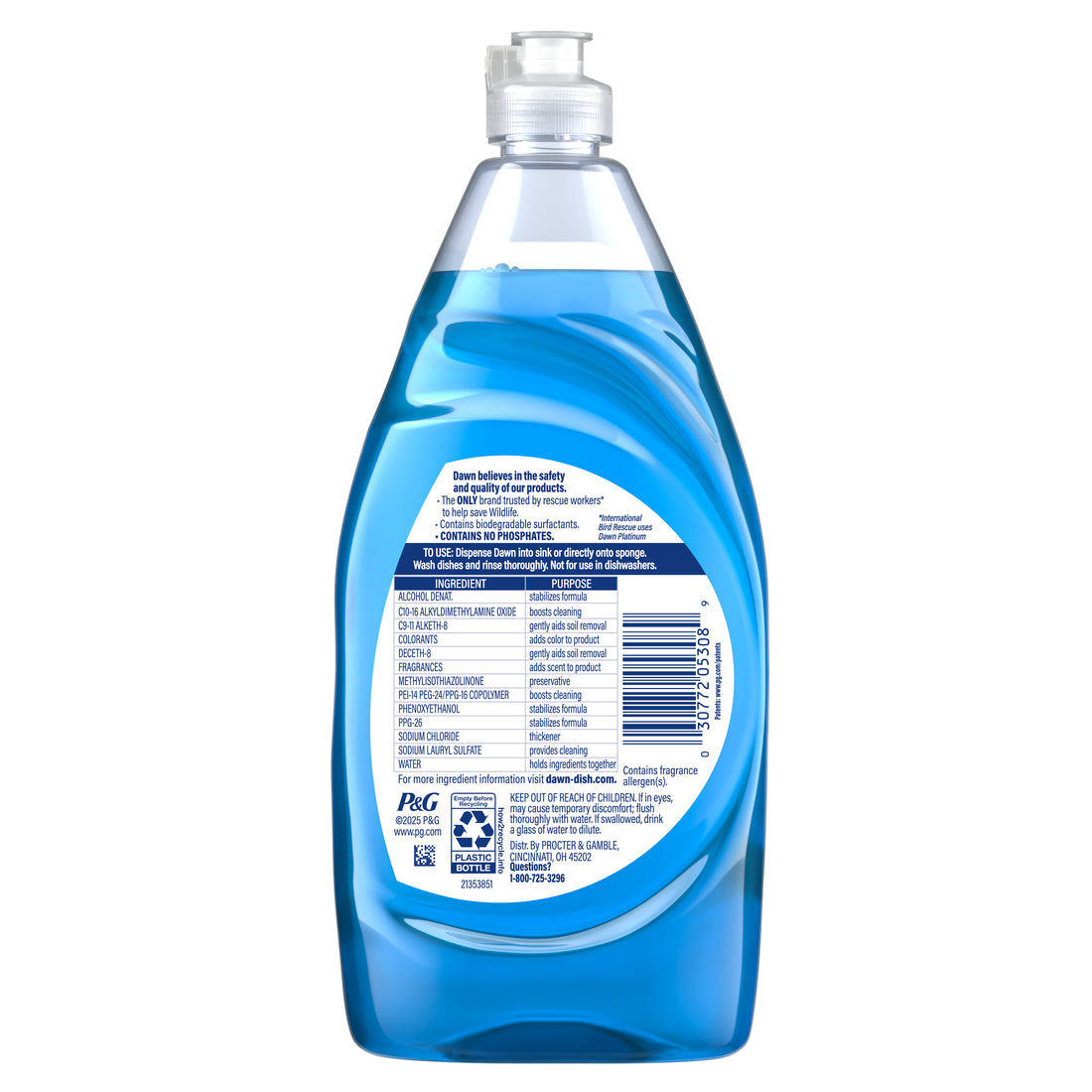 Dawn Ultra Dish Soap Dishwashing Liquid Classic - 21.6oz/10pk
