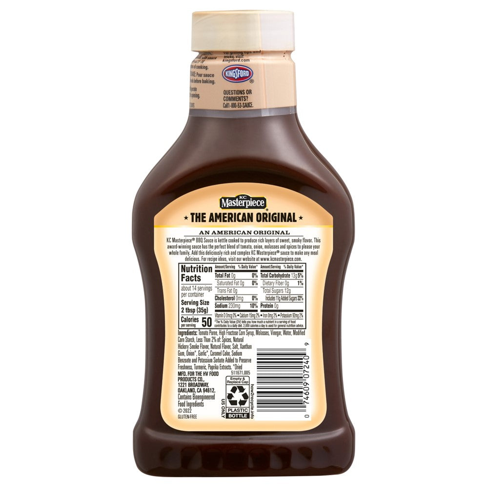 KC Masterpiece BBQ Sauce Original - 18oz/6pk