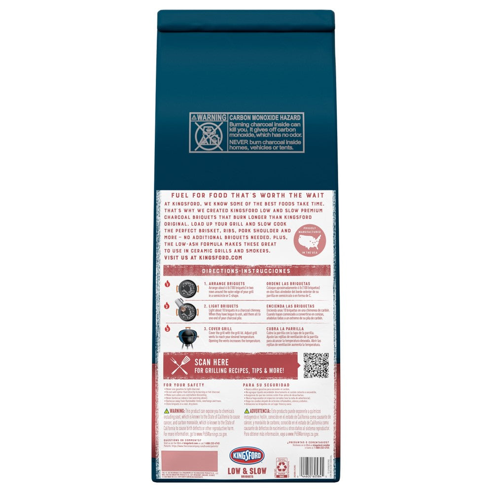 Kingsford Briquets Low And Slow - 12lb/1pk
