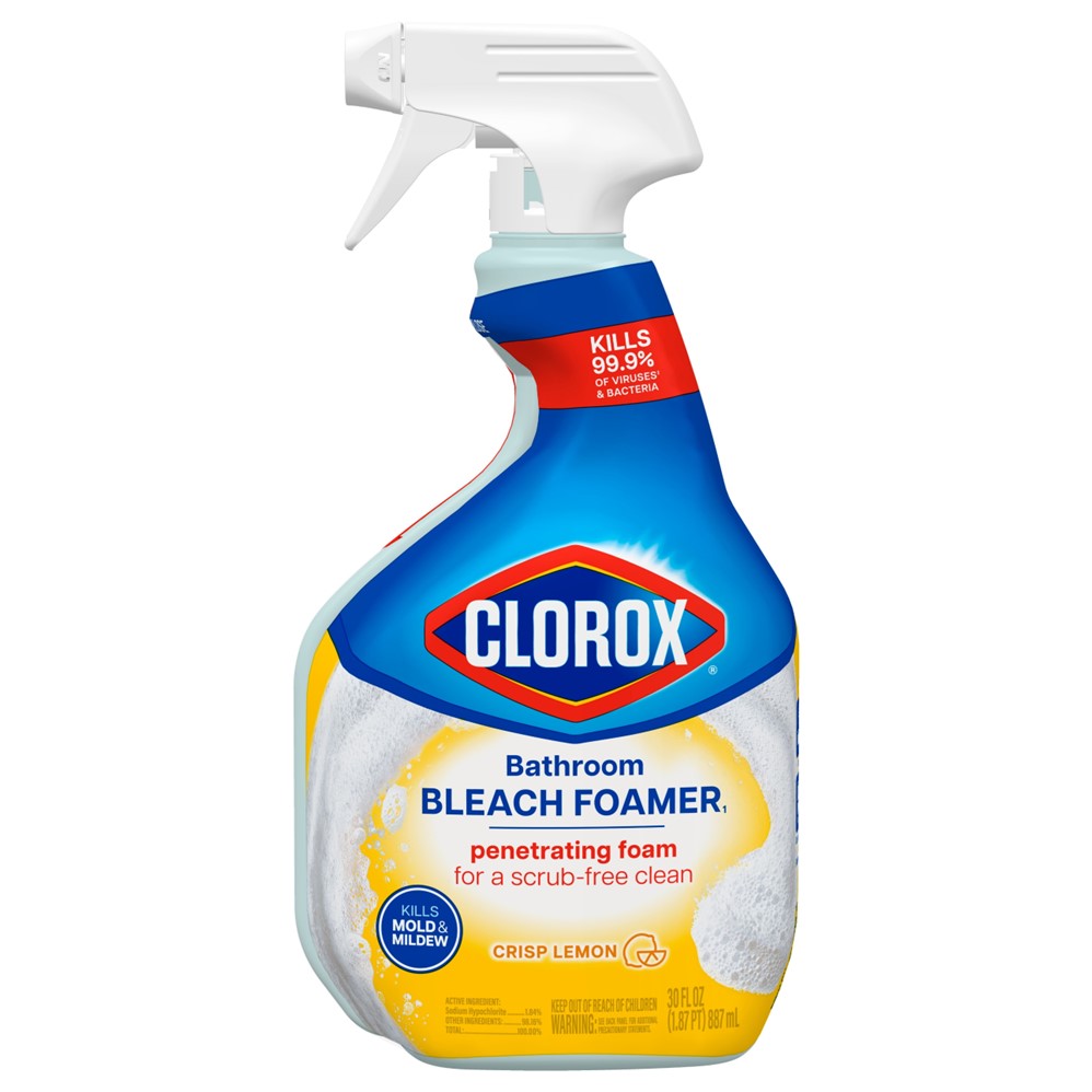 Clorox Bathroom Bleach Foamer Crisp Lemon - 30oz/9pk