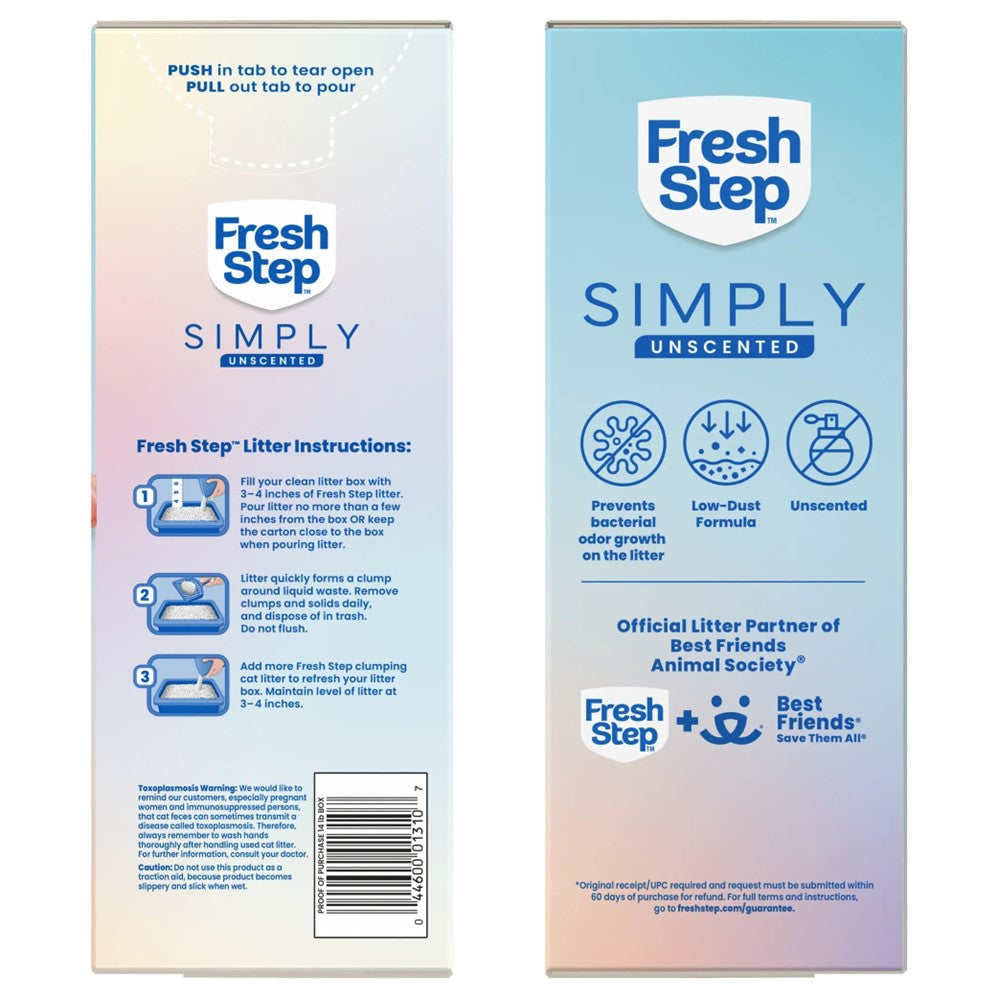 Fresh Step Simply Unscented - 14lb/3pk