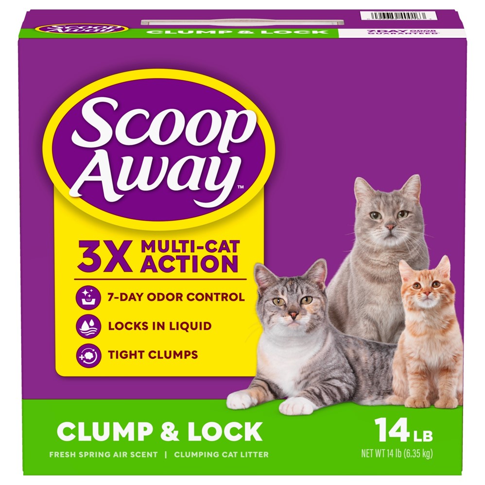 Scoop Away Clump & Lock Fresh Spring Air - 14lb/3pk