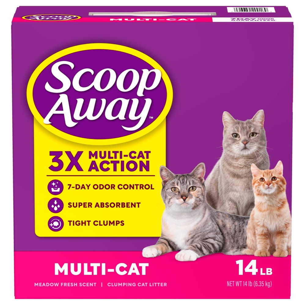Scoop Away Multi Cat Scented - 14lb/3pk