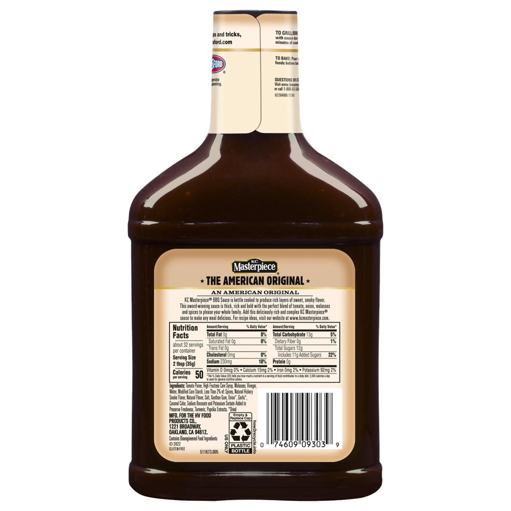 KC Masterpiece BBQ Sauce Original - 40oz/6pk