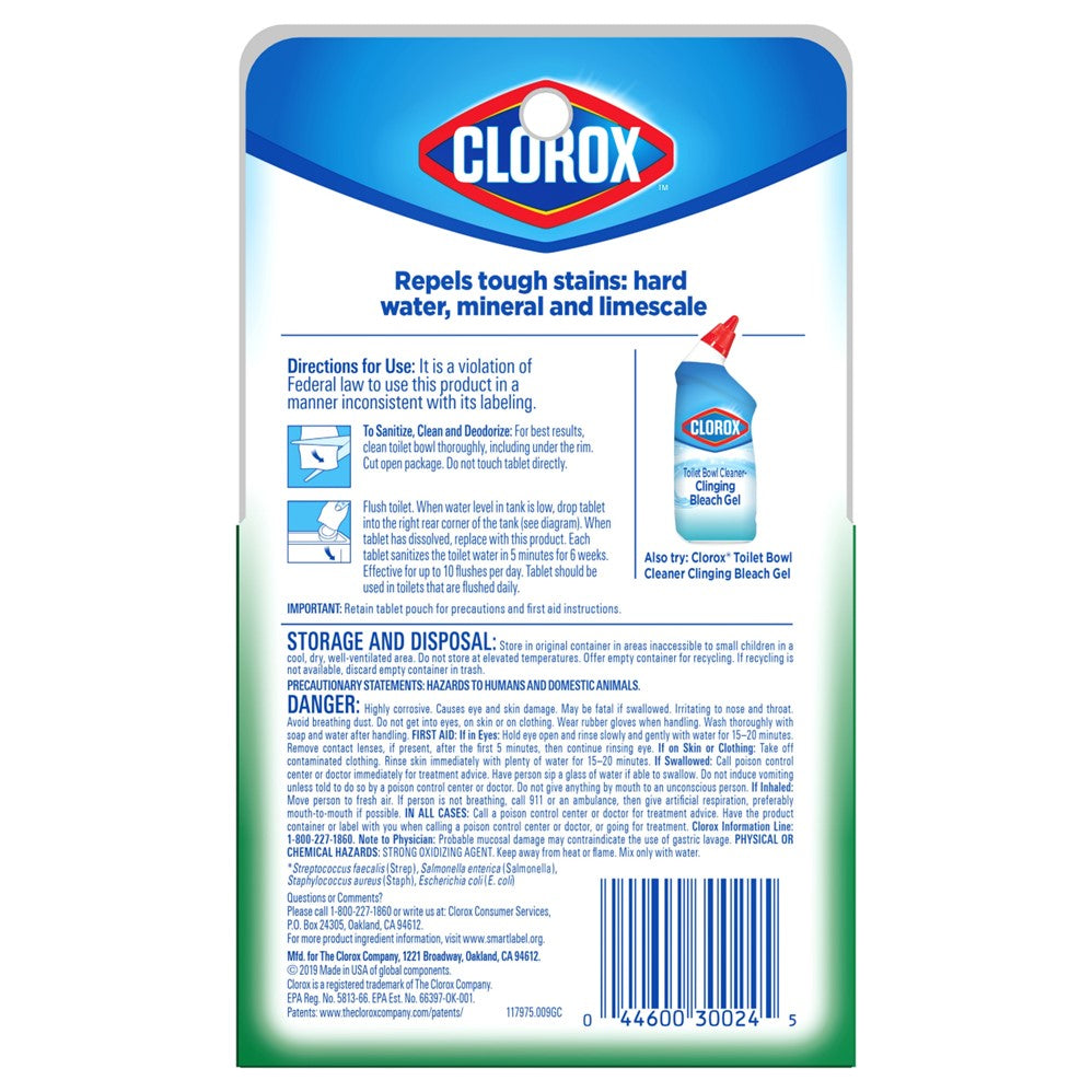 Clorox Toilet Bowl Cleaner Automatic Front To Back - (2x3.5)oz/6pk
