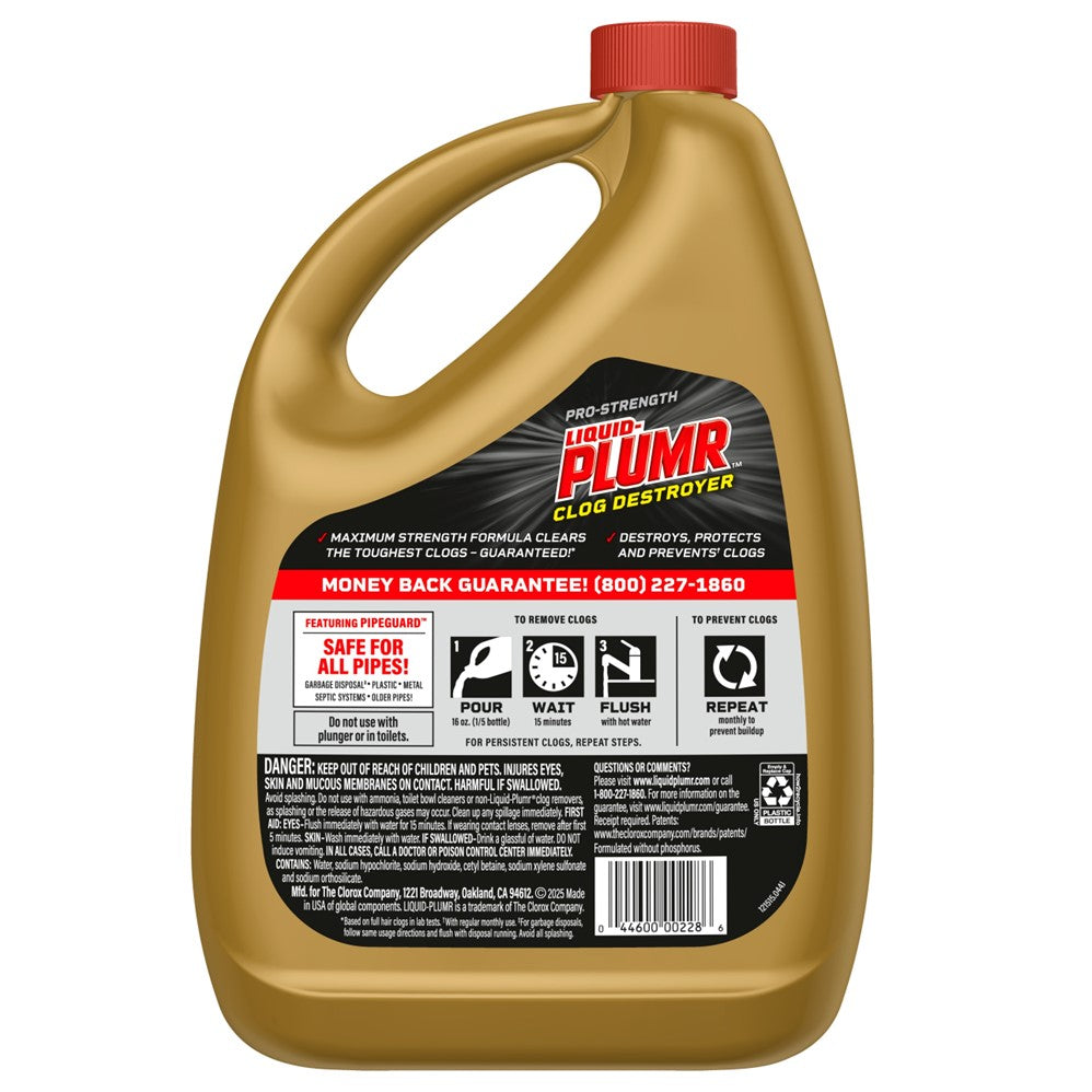 Liquid Plumr Clog Destroyer + Pipeguard - 80oz/6pk