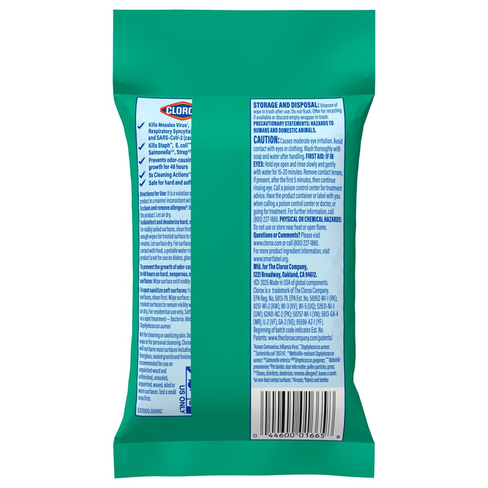 Clorox Disinfecting Wipes To Go Fresh Scent - 9ct/24pk