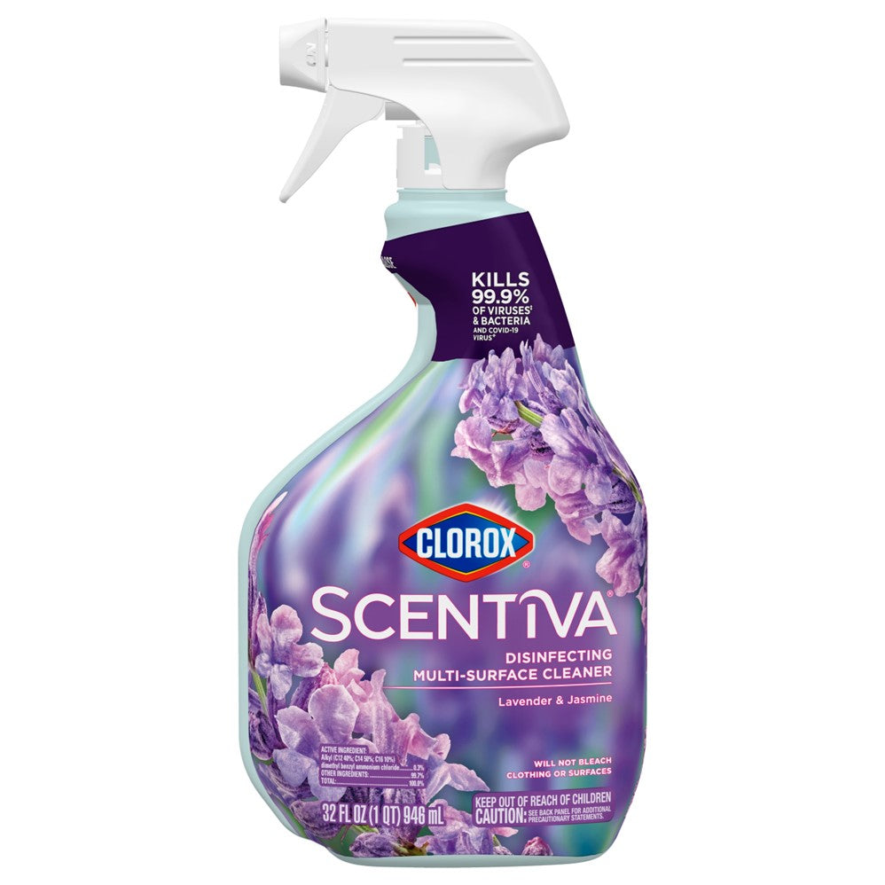 Clorox Scentiva Multi-Surface Cleaner Spray Lavender & Jasmine - 32oz/9pk
