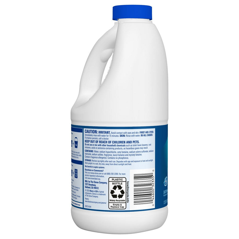 Clorox Bleach Liquid Splash-Less Clean Linen Concentrated - 40oz/6pk