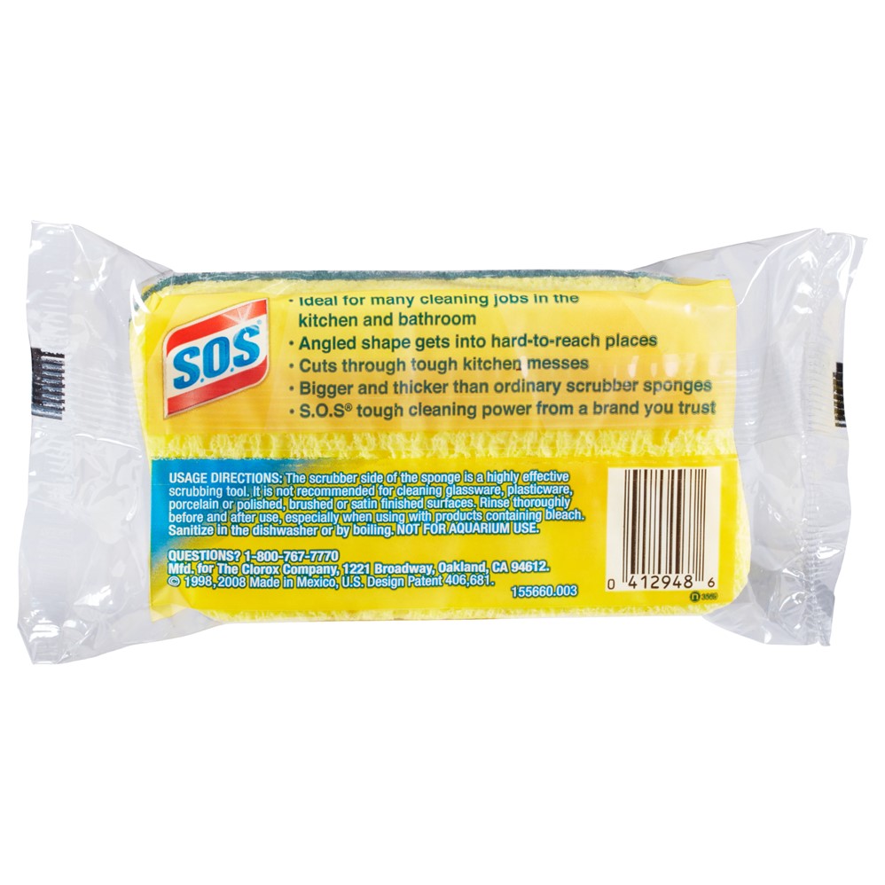 S.O.S. Heavy Duty Scrubber Sponge - 1ct/12pk