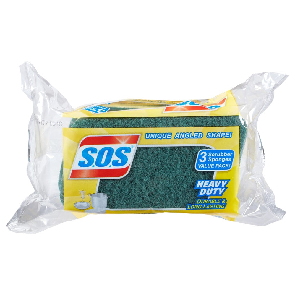 S.O.S. Heavy Duty Scrubber Sponge - 3ct/8pk