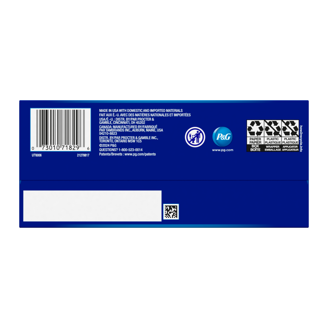 Tampax Pearl Tampons Multipack With Leakguard Braid Light/Regular/Super Absorbency Unscented - 64ct/4pk