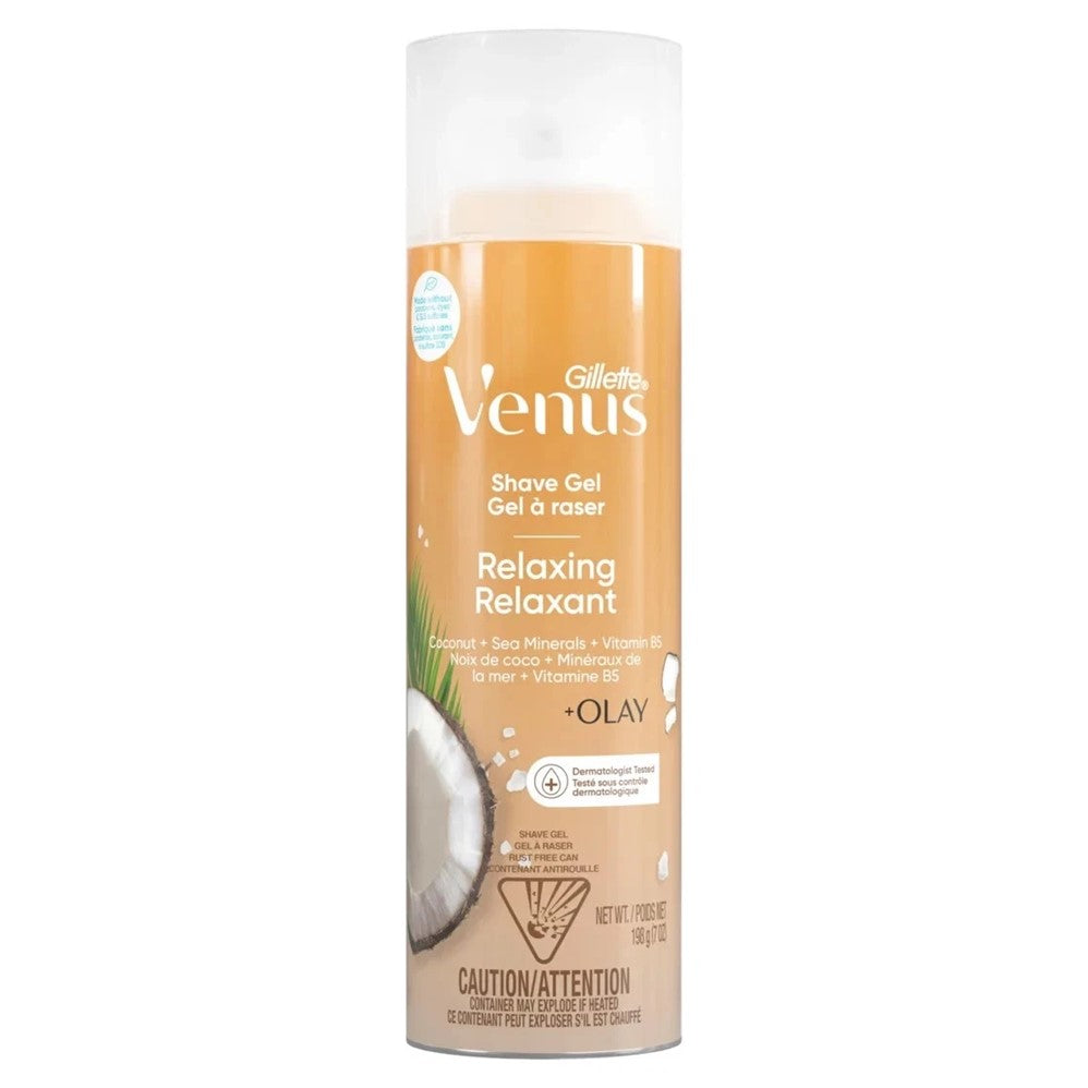 Gillette Venus Relaxing Coconut Shave Gel Women's Shaving Cream - 7oz/6pk