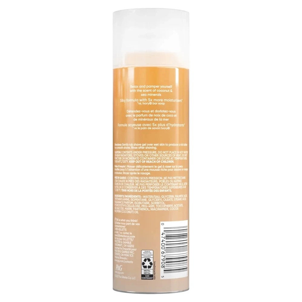 Gillette Venus Relaxing Coconut Shave Gel Women's Shaving Cream - 7oz/6pk