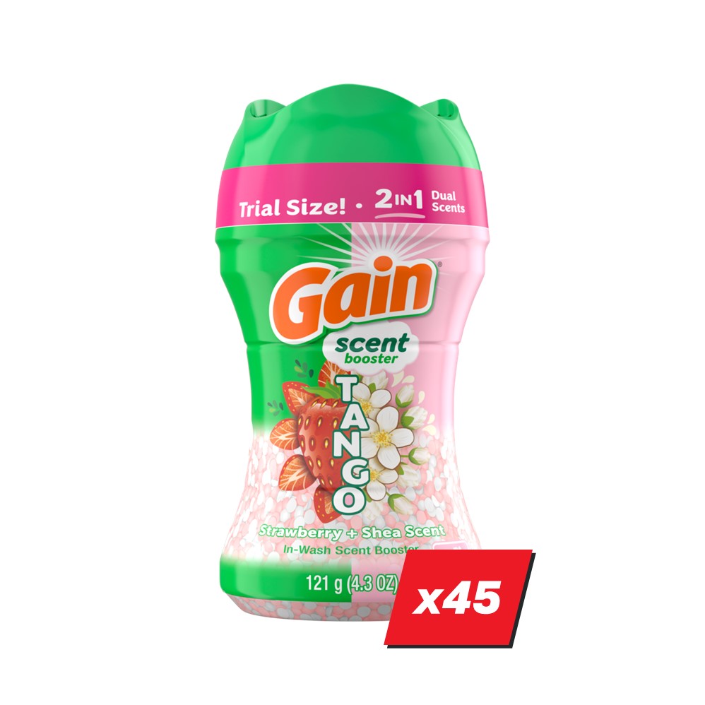 Gain Tango Scent Booster Beads Display (45x4.3oz Strawberry + Shea Scent) - 4.3oz/45pk