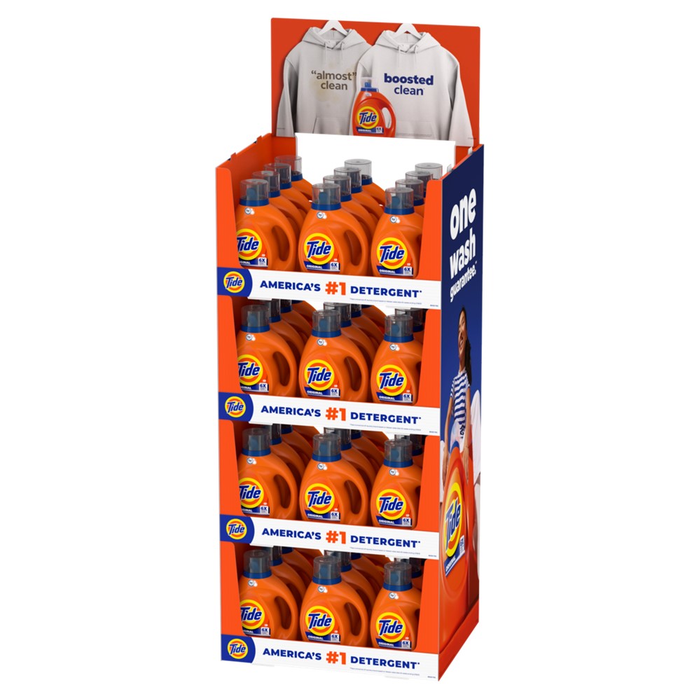 Tide Display In Store Tide Liquid Laundry Detergent Display (48x63oz Original) - 63oz/48pk