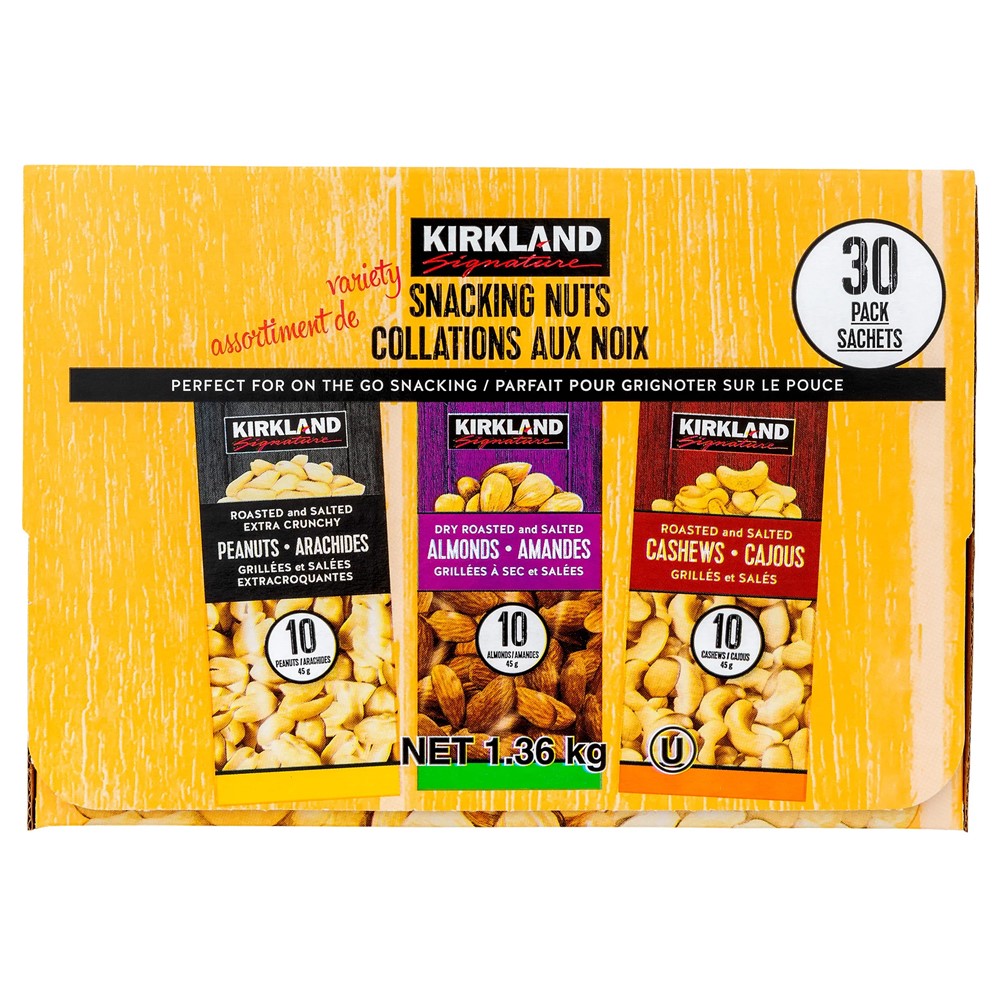 Kirkland Signature Snacking Nuts Variety Pack - 30ct/1pk