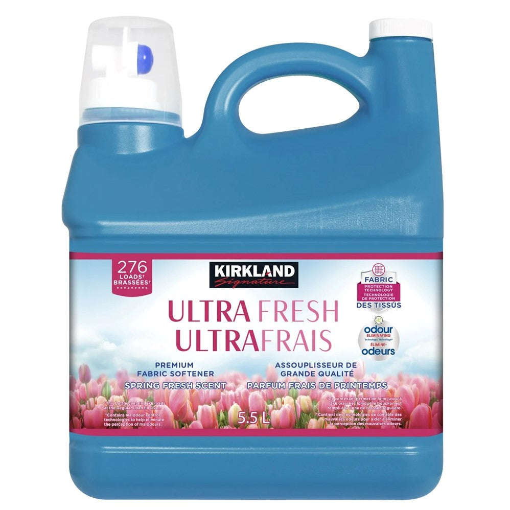 Kirkland Signature Ultrafresh Premium Fabric Softener 276 Loads 5.5 L - 186oz/2pk