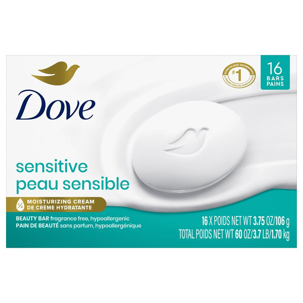 Dove Sensitive Skin Bar Soaps - (16x3.75)oz/6pk