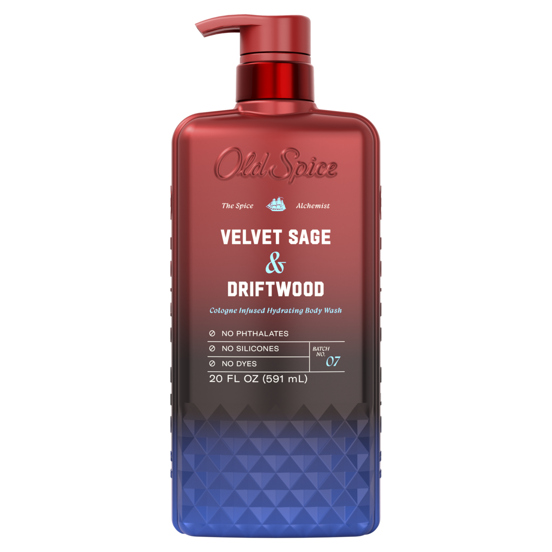 Old Spice Body Wash for Men The Spice Alchemist Collection Cologne Infused Signature Scent Velvet Sage and Driftwood Scent No Trade Offs Crafted for Compliments - 20oz/4pk