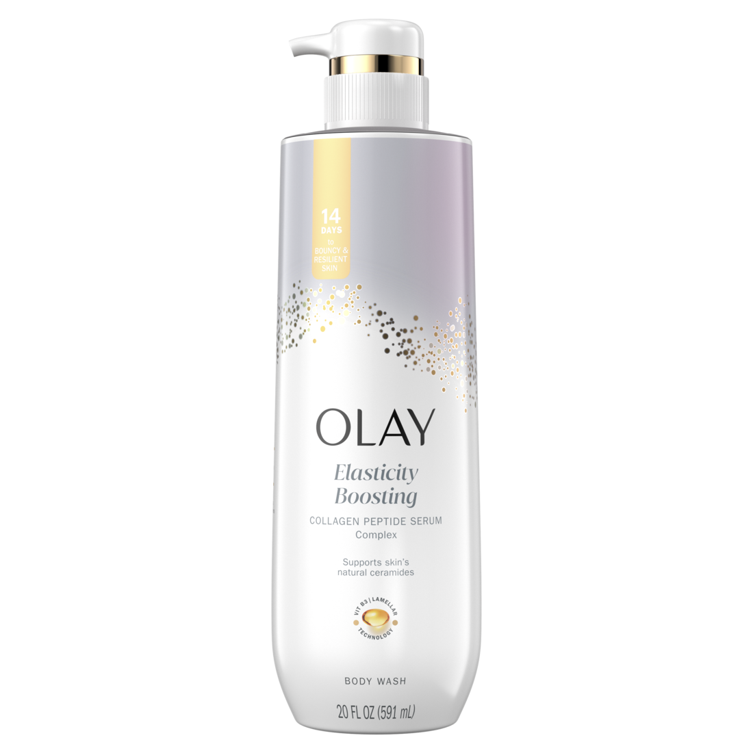 Olay Elasticity Boosting Body Wash With Collagen Peptide Serum Complex - 20oz/4pk