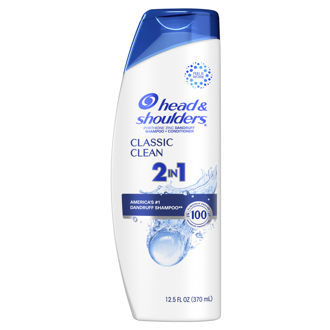 Head And Shoulders 2-in-1 Dandruff Shampoo And Conditioner Anti-Dandruff Treatment Classic Clean For Daily Use Paraben Free - 12.5oz/6pk
