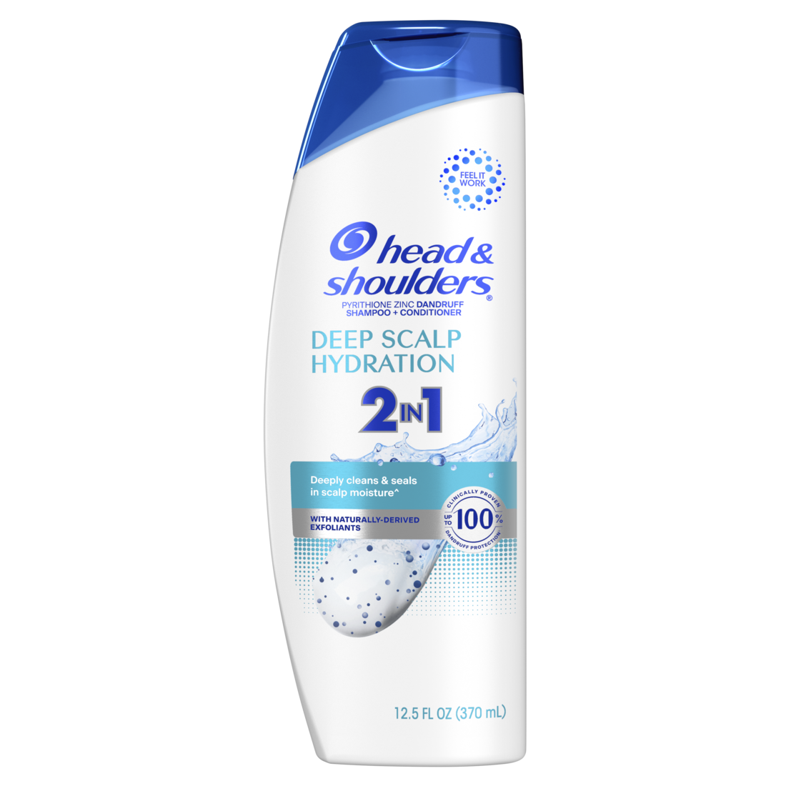 Head And Shoulders 2-in-1 Dandruff Shampoo And Conditioner Anti-Dandruff Treatment Deep Scalp Hydration For Daily Use Paraben Free - 12.5oz/6pk