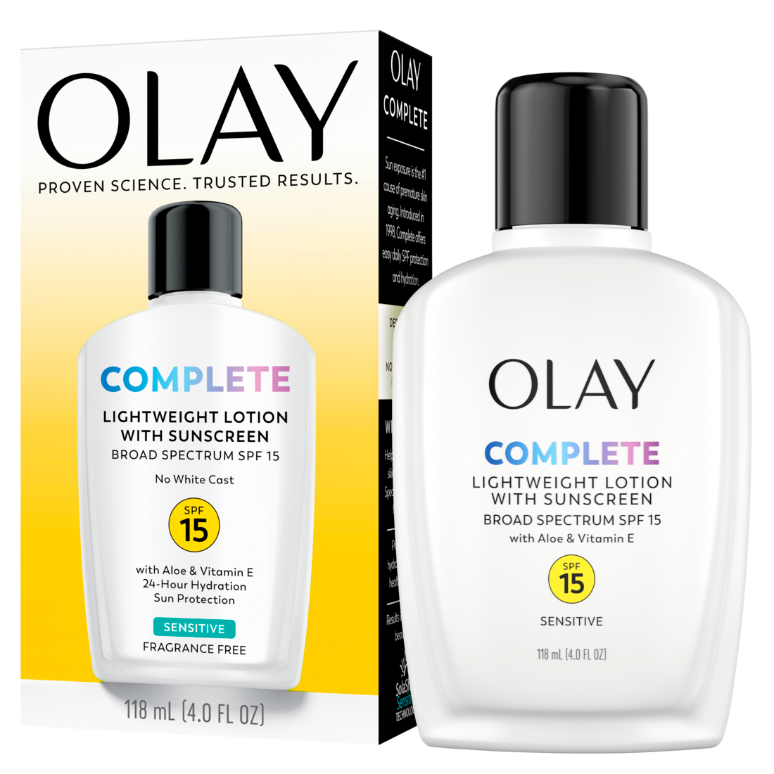 Olay Complete Lotion Moisturizer With SPF 15 Sensitive - 4oz/12pk