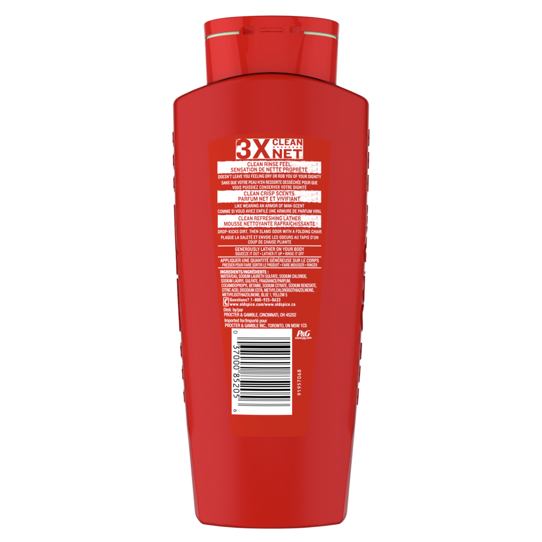 Old Spice High Endurance Body Wash For Men Pure Sport Scent - 24oz/4pk