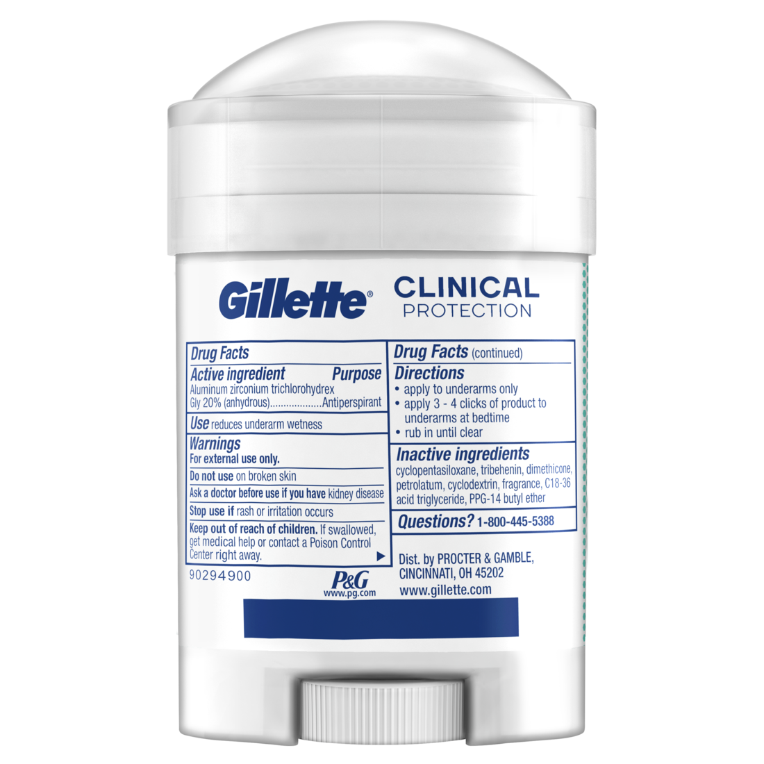 Gillette Clinical Protection Soft Solid Antiperspirant And Deodorant For Men Ultimate Fresh Scent - 1.7oz/12pk