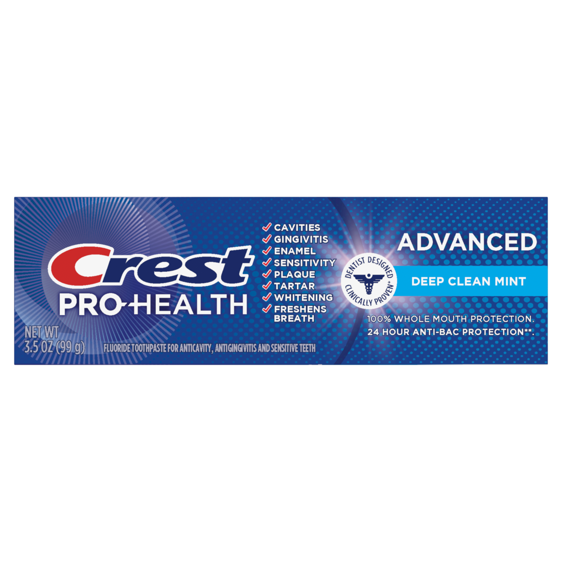 Crest Pro-Health Advanced Deep Clean Mint Toothpaste - 3.5oz/12pk