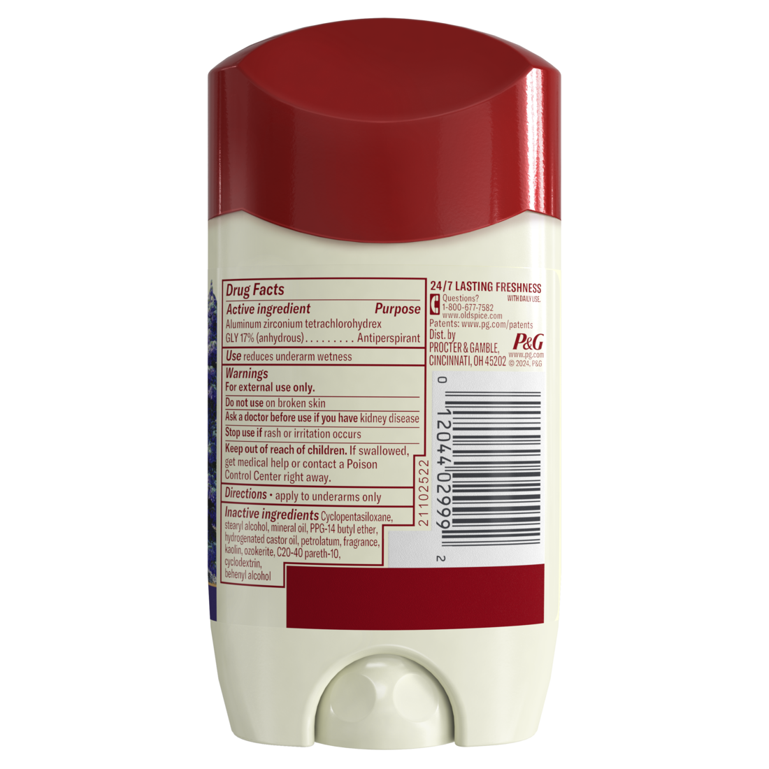 Old Spice Men's Antiperspirant & Deodorant Wilderness With Lavender 24/7 Sweat Protection - 2.6oz/12pk
