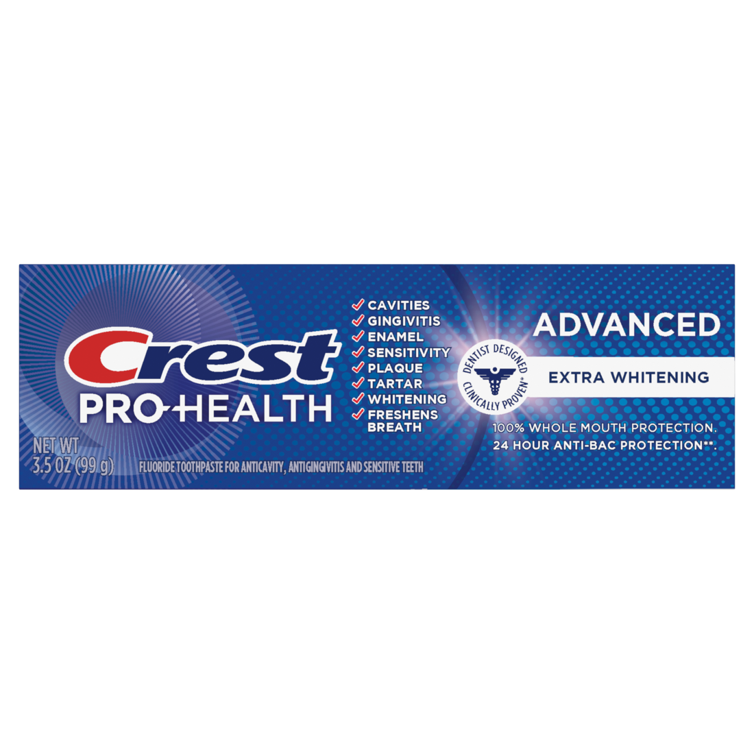 Crest Pro-Health Advanced Extra White Toothpaste - 3.5oz/24pk