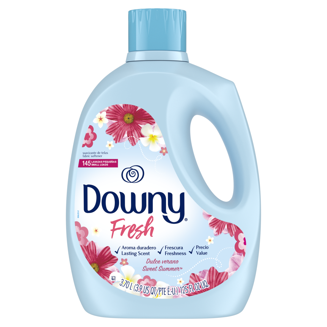 Downy Fresh Non-Concentrated Liquid Fabric Softener Sweet Summer Scent 145 Loads - 125oz/4pk