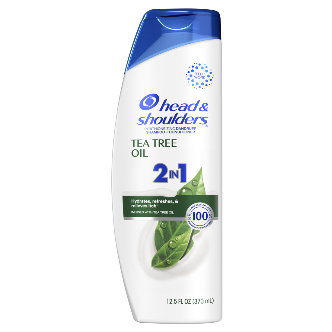 Head And Shoulders 2-in-1 Dandruff Shampoo And Conditioner Anti-Dandruff Treatment Tea Tree Oil For Daily Use Paraben Free - 12.5oz/6pk