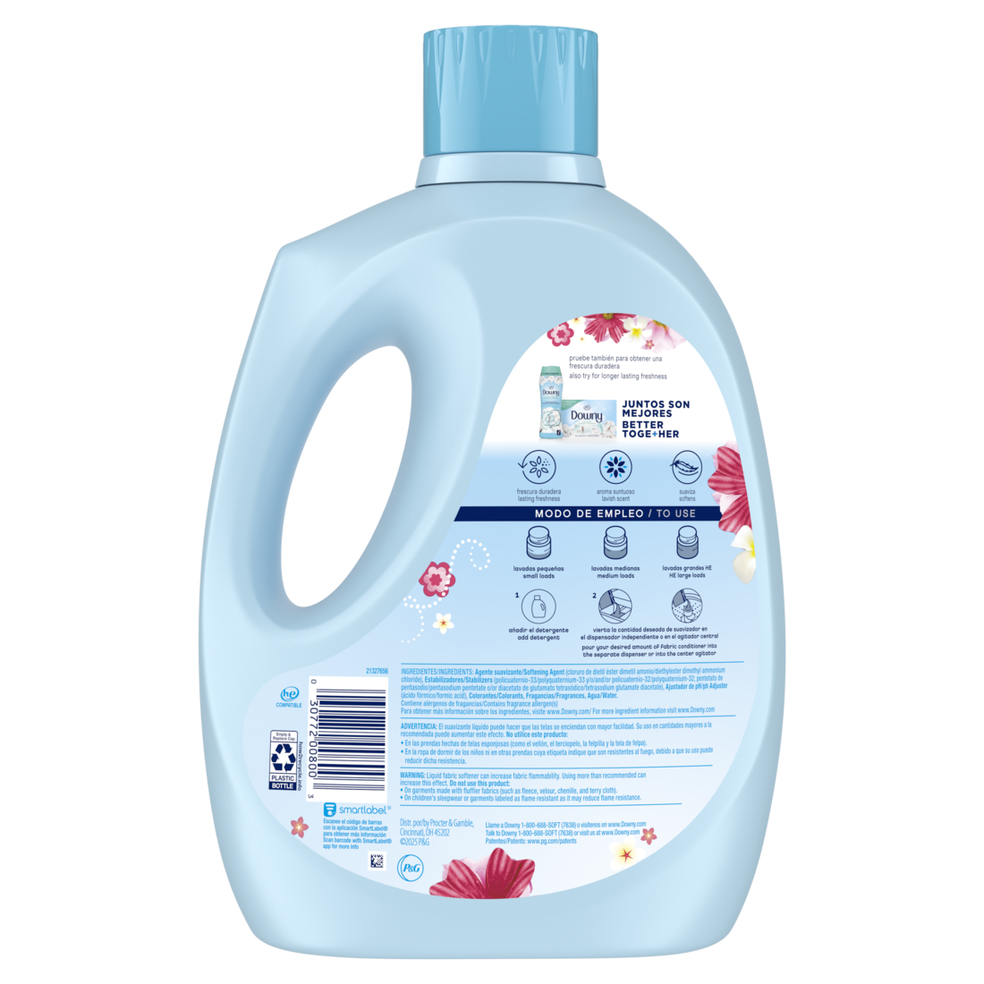 Downy Fresh Non-Concentrated Liquid Fabric Softener Sweet Summer Scent 145 Loads - 125oz/4pk