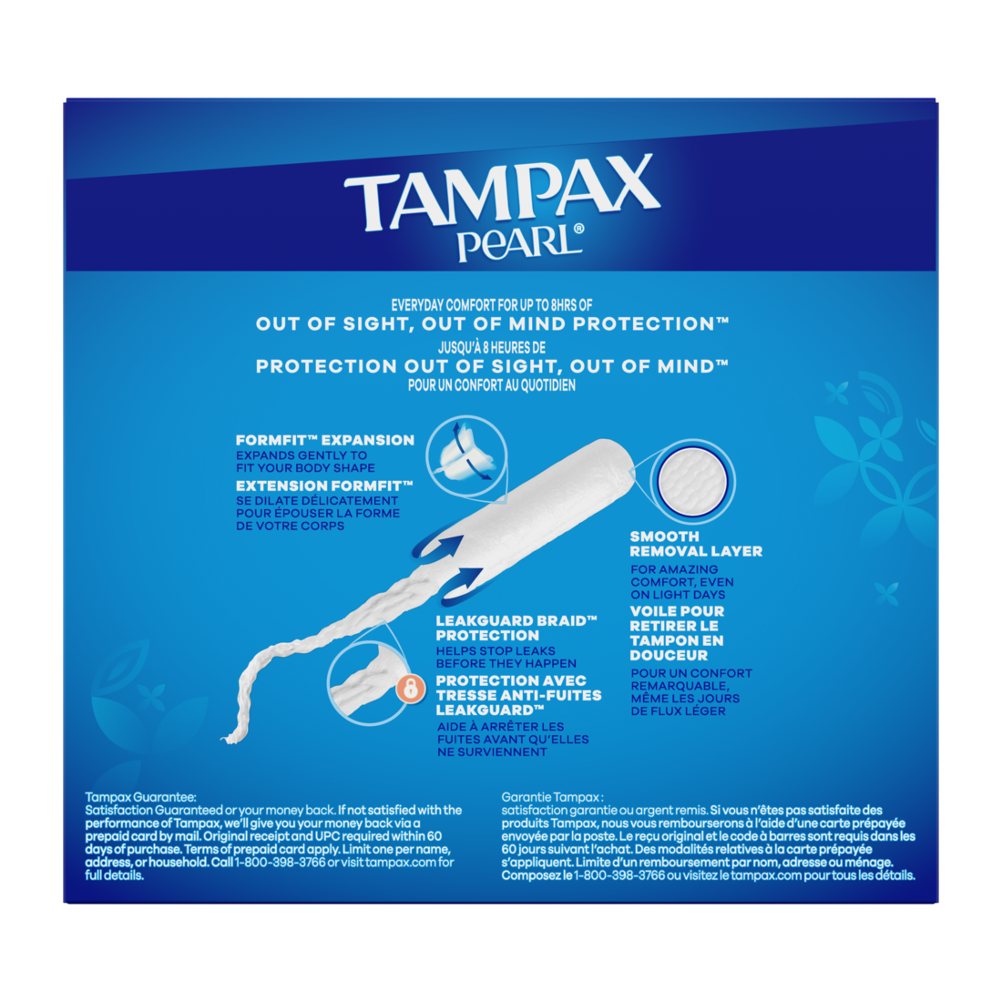 Tampax Pearl Tampons With Leakguard Braid Super Absorbency Unscented - 36ct/12pk