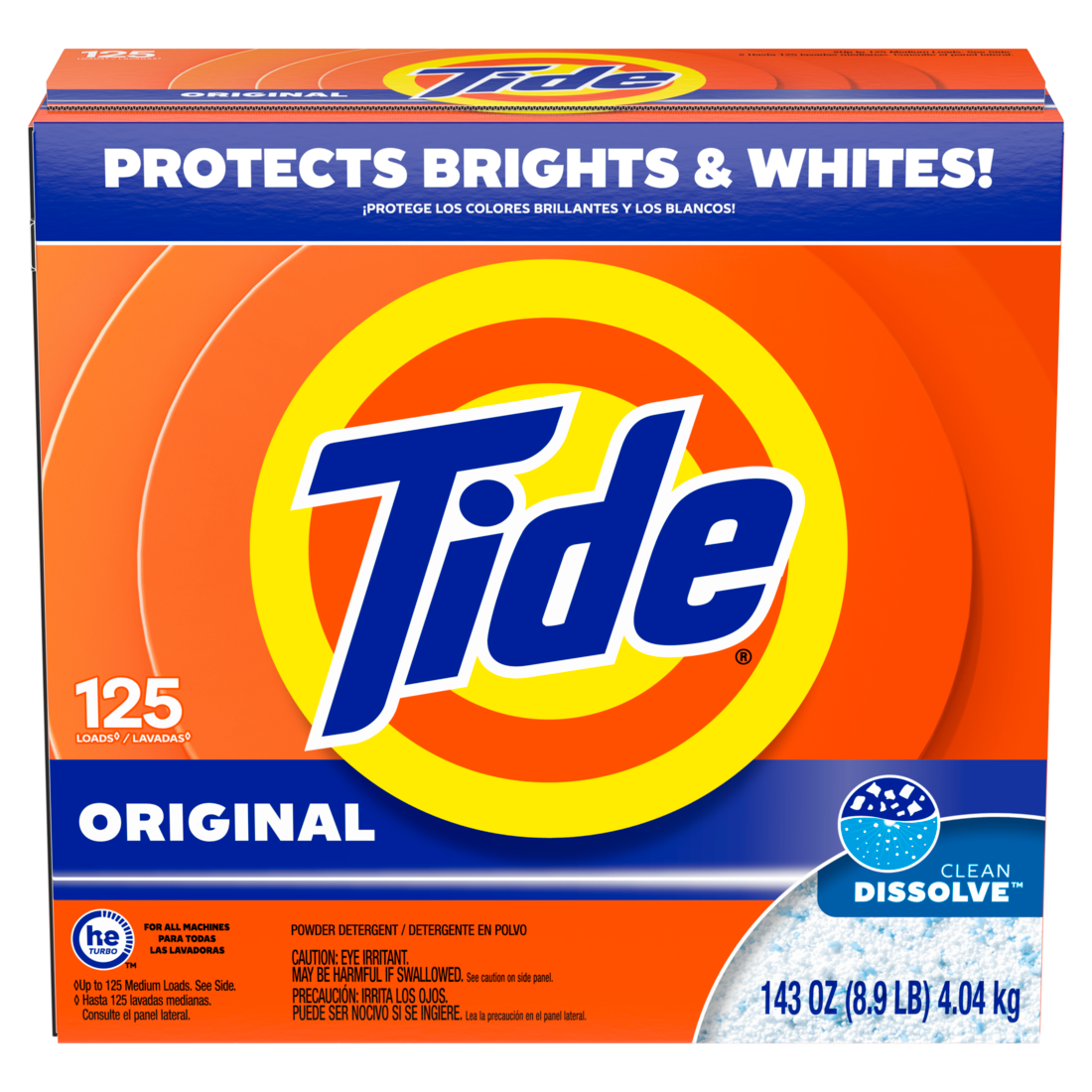 Tide Powder Laundry Detergent Original Scent 125 Loads - 143oz/2pk