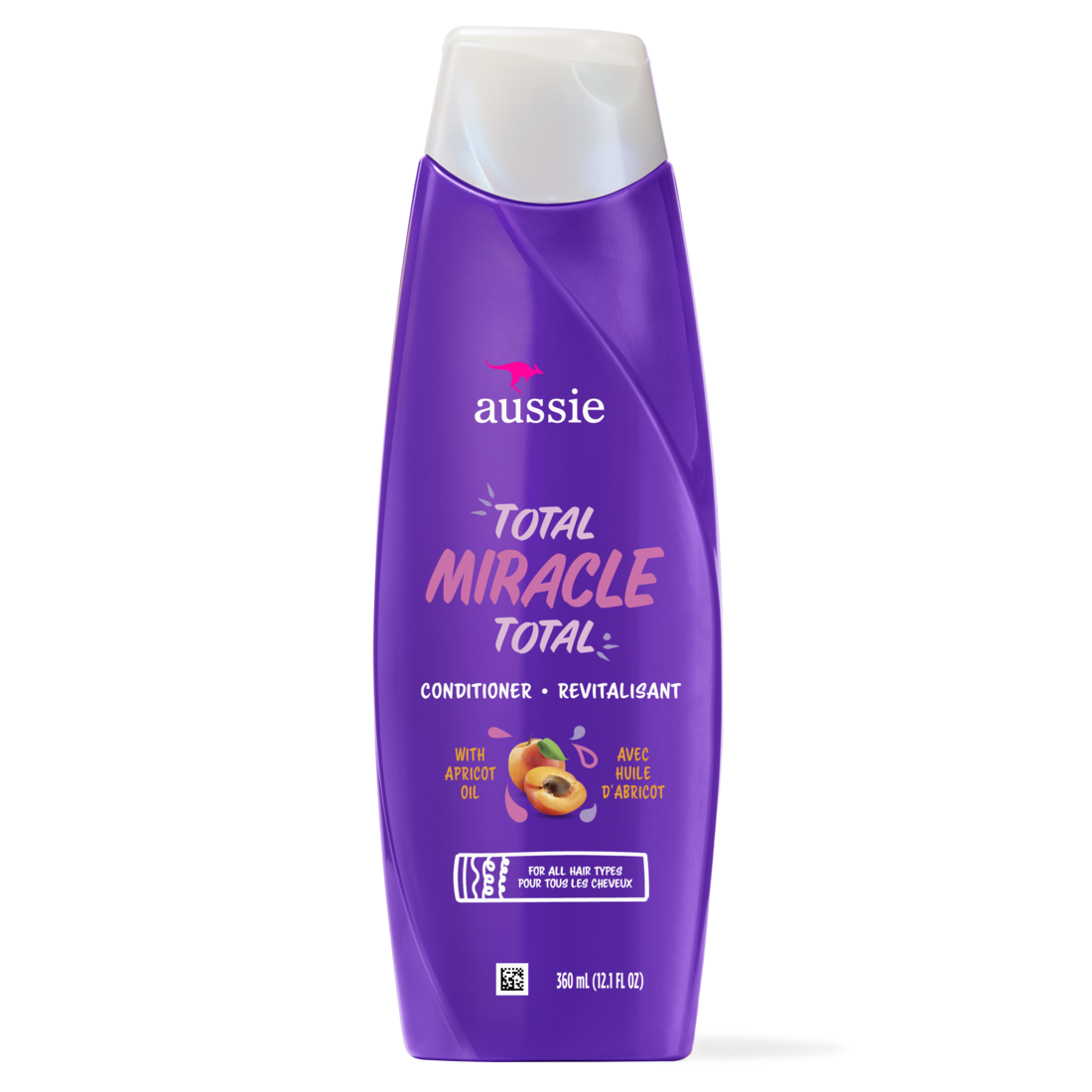 Aussie Total Miracle 7 Benefits Hair Conditioner For Damaged Hair For All Hair Types Paraben-Free - 12.1oz/6pk