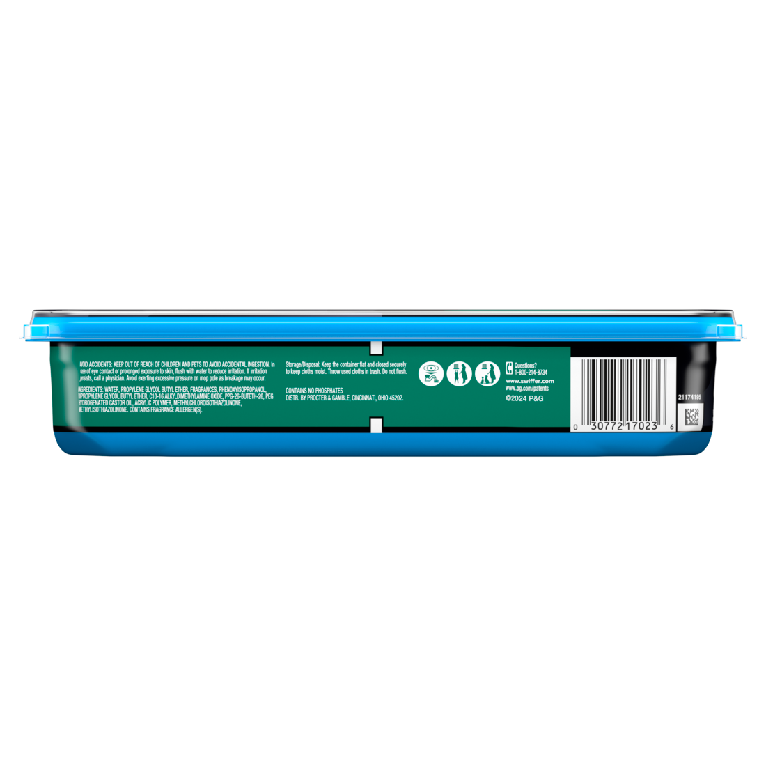 Swiffer Heavy Duty Mop Wet Multi-Surface Cloth Refills For Floor Mopping And Cleaning Gain Scent - 10ct/6pk