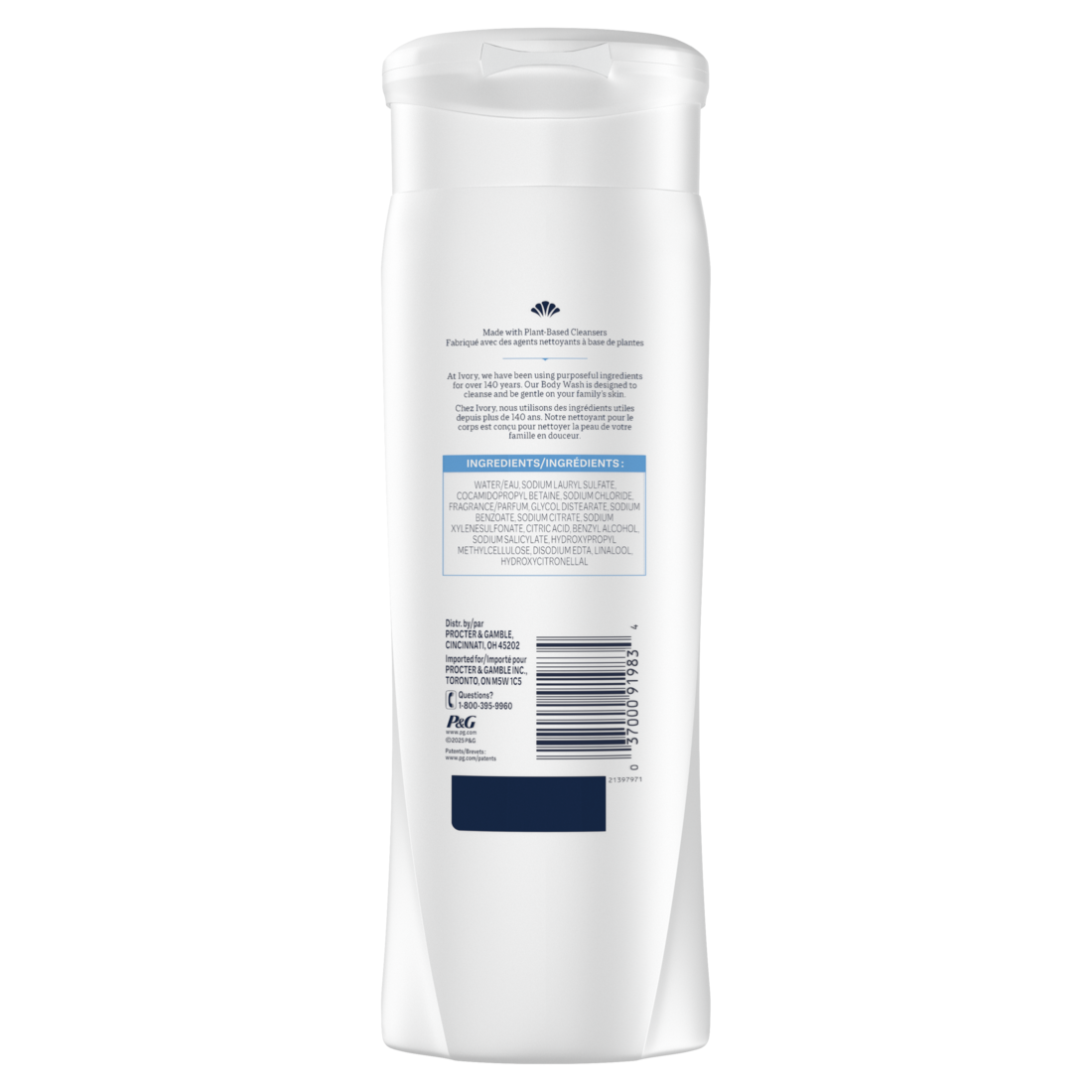Ivory Gentle Body Wash Original  Scent - 21oz/4pk