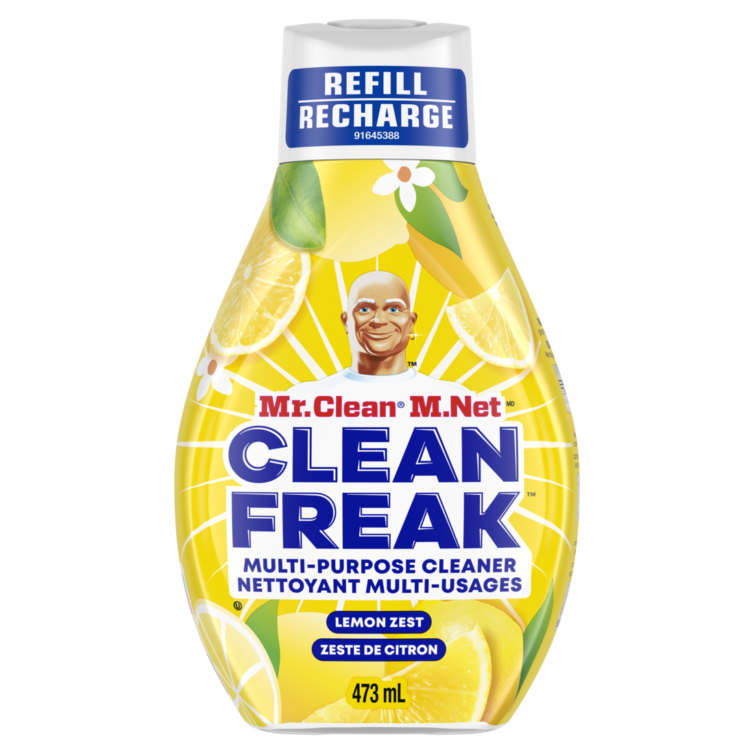 Mr. Clean Clean Freak Deep Cleaning Mist Multi-Surface Spray Lemon Zest Scent Refill - 16oz/6pk