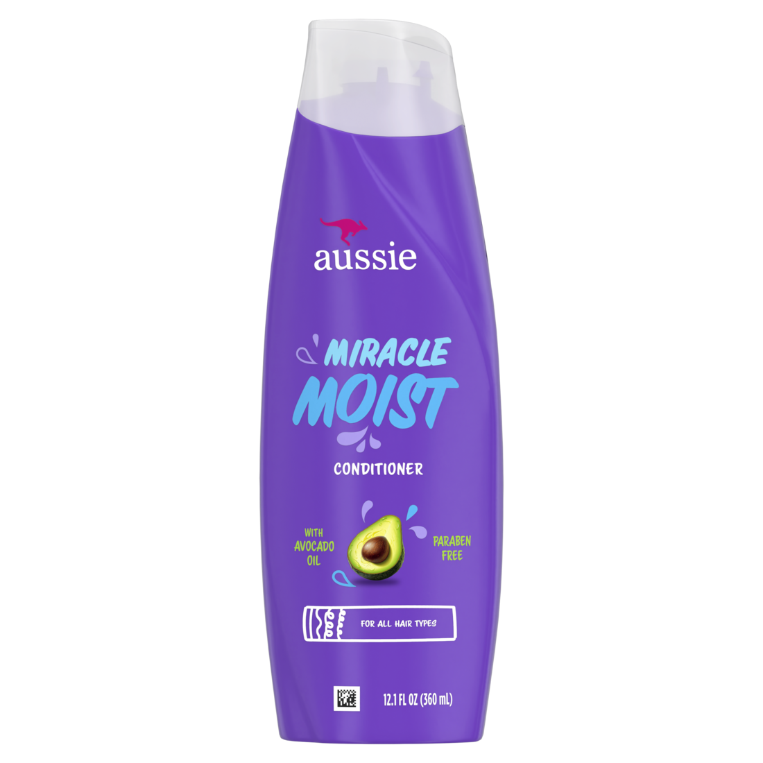 Aussie Miracle Moist Hair Conditioner For All Hair Types Moisturizing Paraben-Free - 12.1oz/6pk