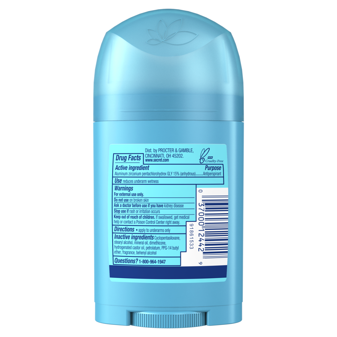 Secret Wide Solid Antiperspirant And Deodorant Powder Fresh - 1.7oz/12pk