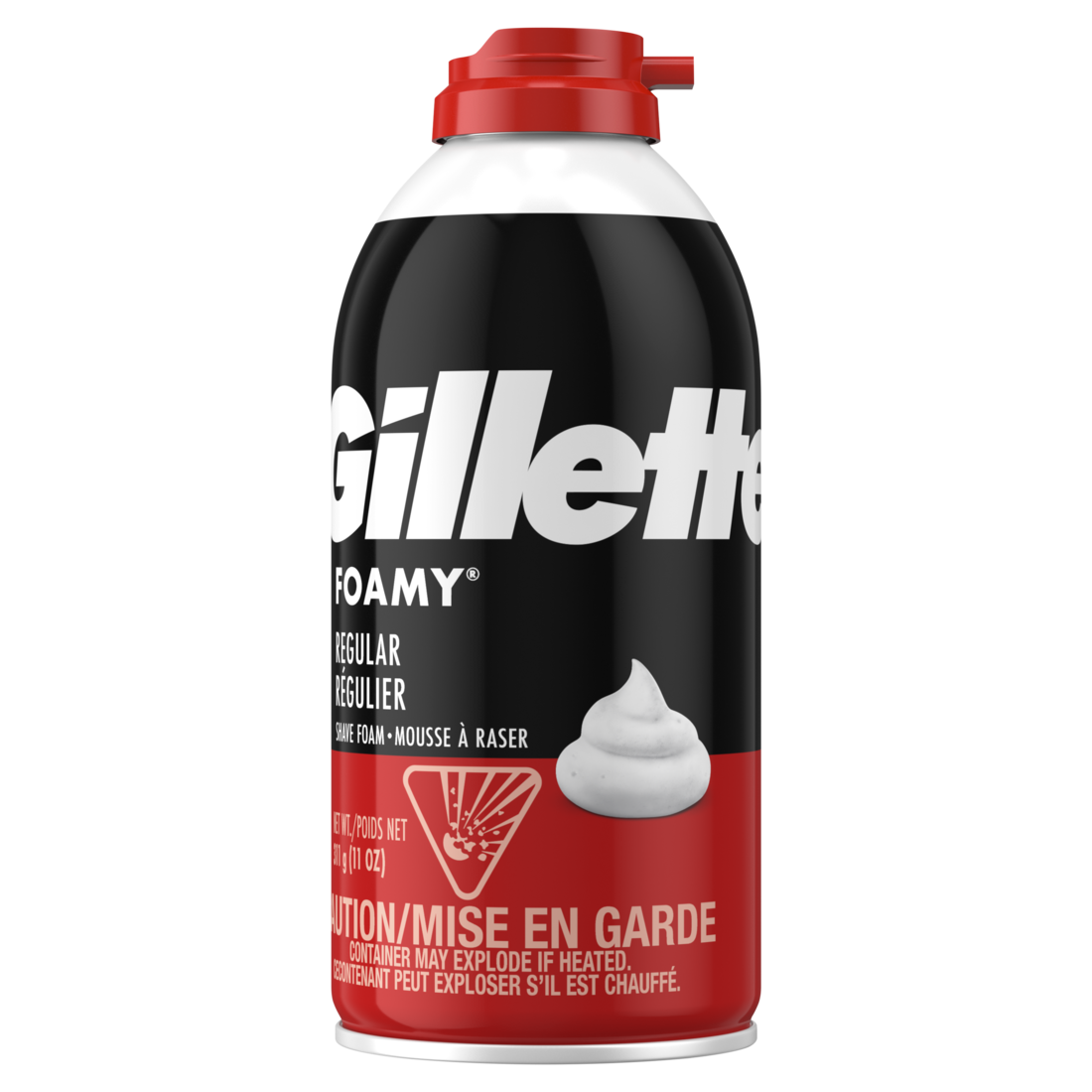 Gillette Foamy Classic Shave Foam For Men Original Scent - 11oz/12pk