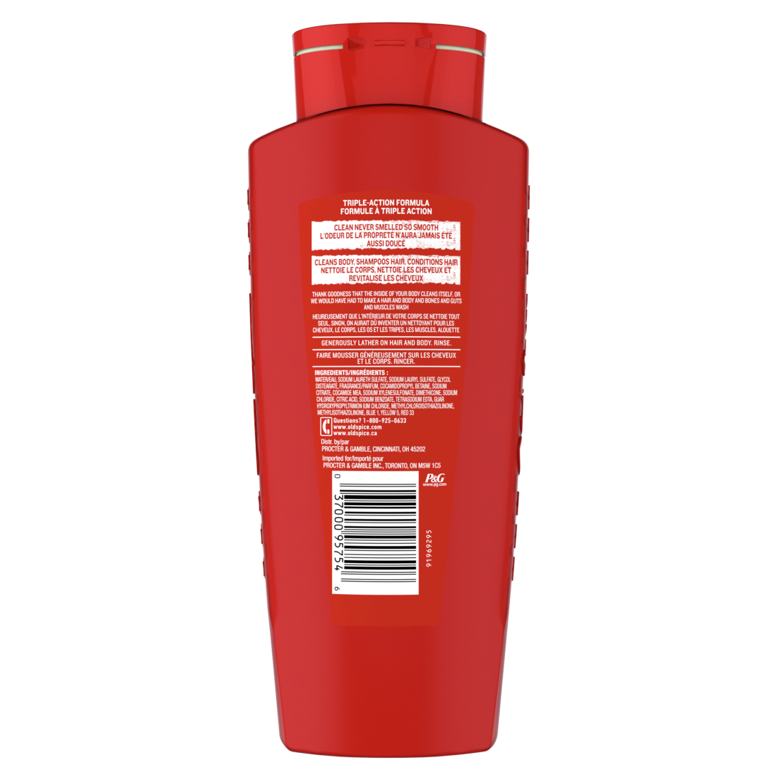 Old Spice High Endurance Hair & Body Wash Conditioner For Men - 24oz/4pk